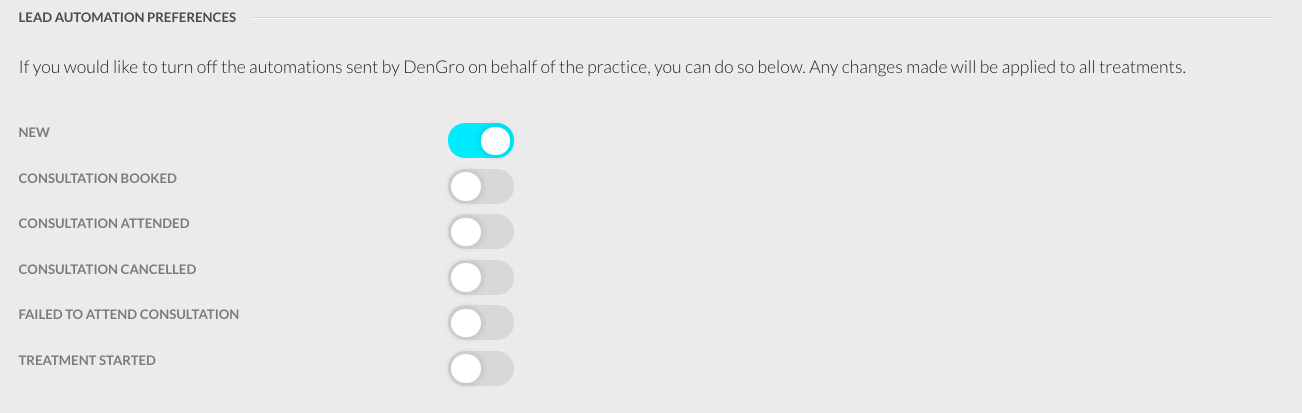Automation preferences DenGro